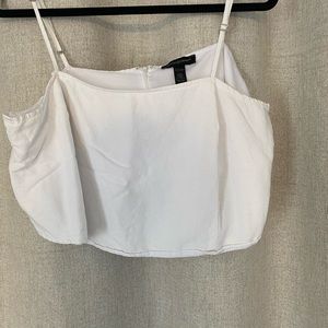 White Cami crop top